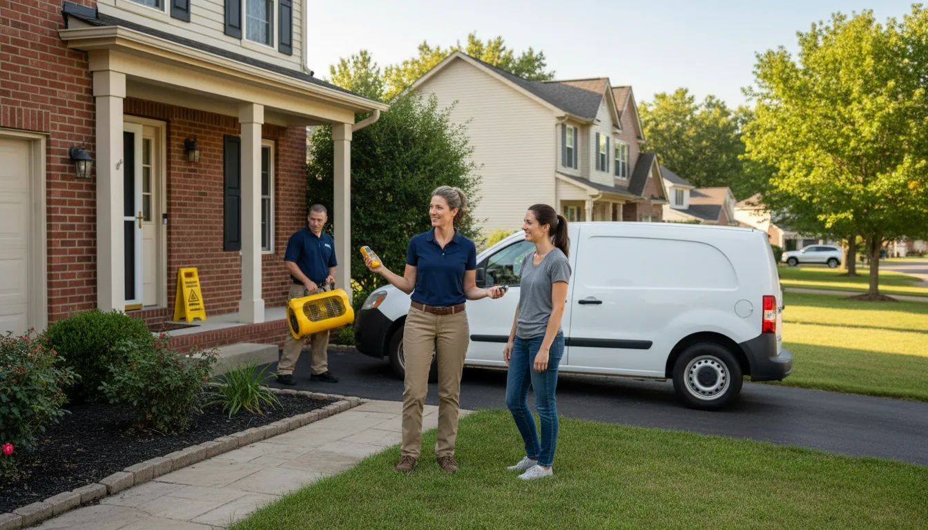 Water restoration image for Dehumidification And Cleanup Services in Saul, KY